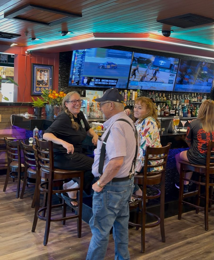 At the bar